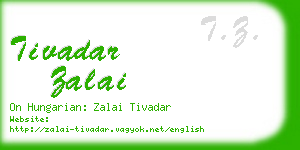 tivadar zalai business card